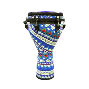 Pluto Blue Fabric With Cover Djembe 10"