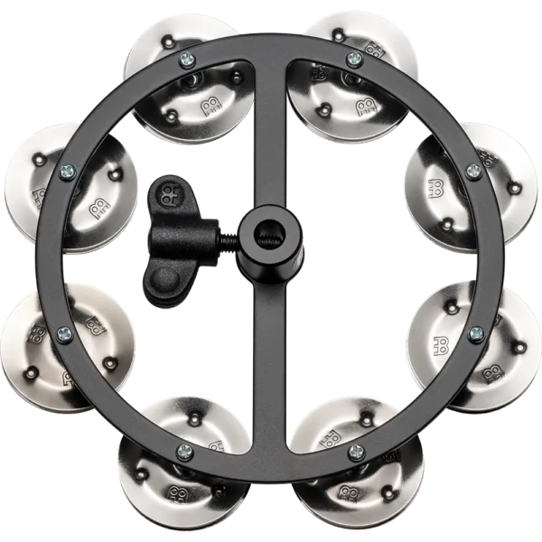 Meinl Headliner Series Stainless Steel Jingles 1 Row 10" Black HiHat Tambourine - product image
