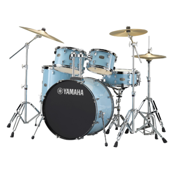 Yamaha Rydeen RDP2F5 5-Piece Drum Kit with HWRD - Gloss Pale Blue - product image