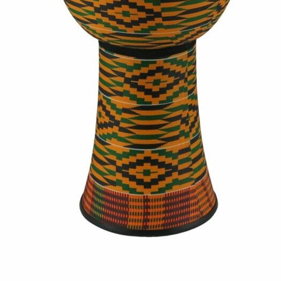 Tycoon TFJ-10K 10" Kente Finish Fiberglass Key Tuned Djembe - product image