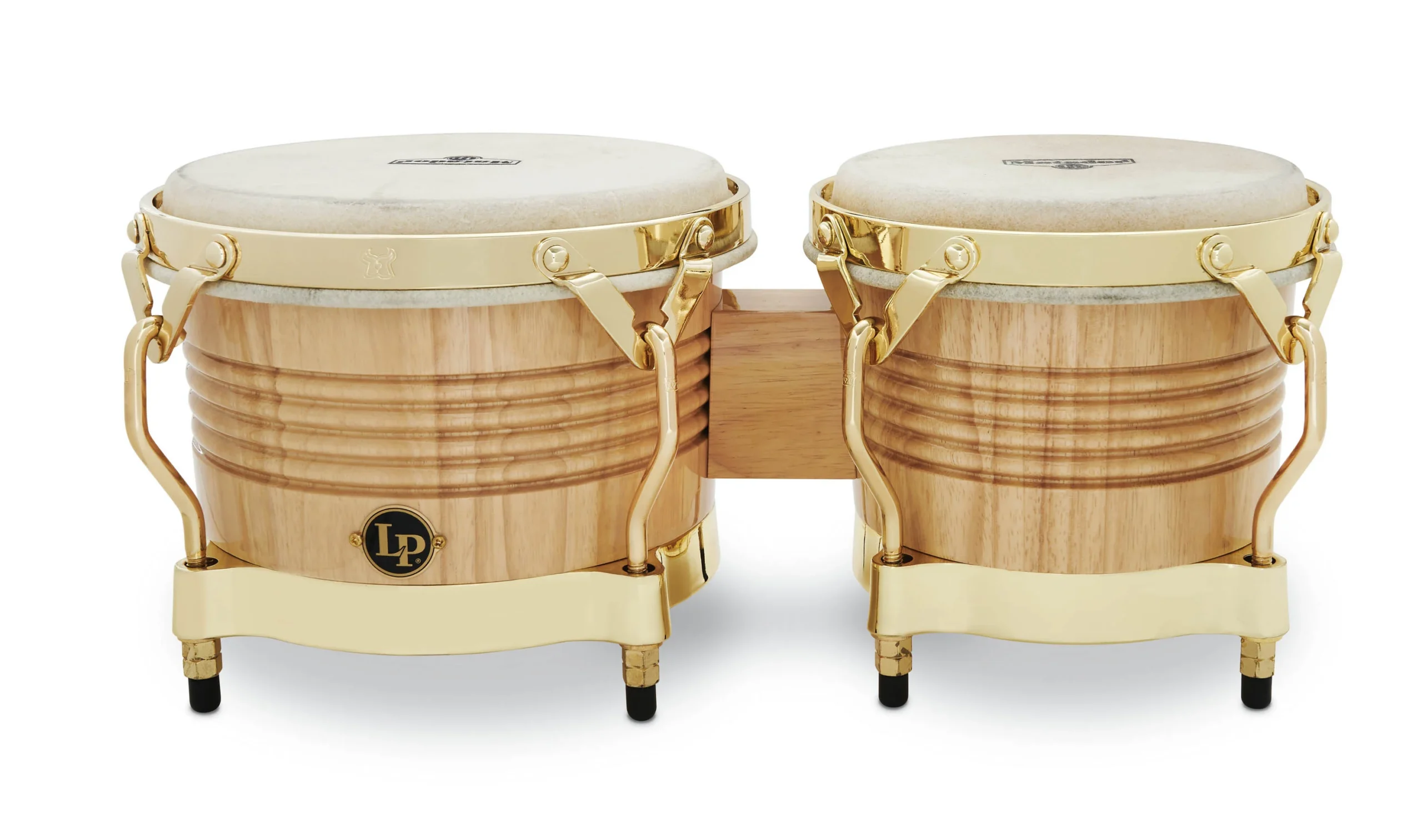 LP Matador Series Wood Bongos, Natural with Gold Hardware (M201-AW) - product image