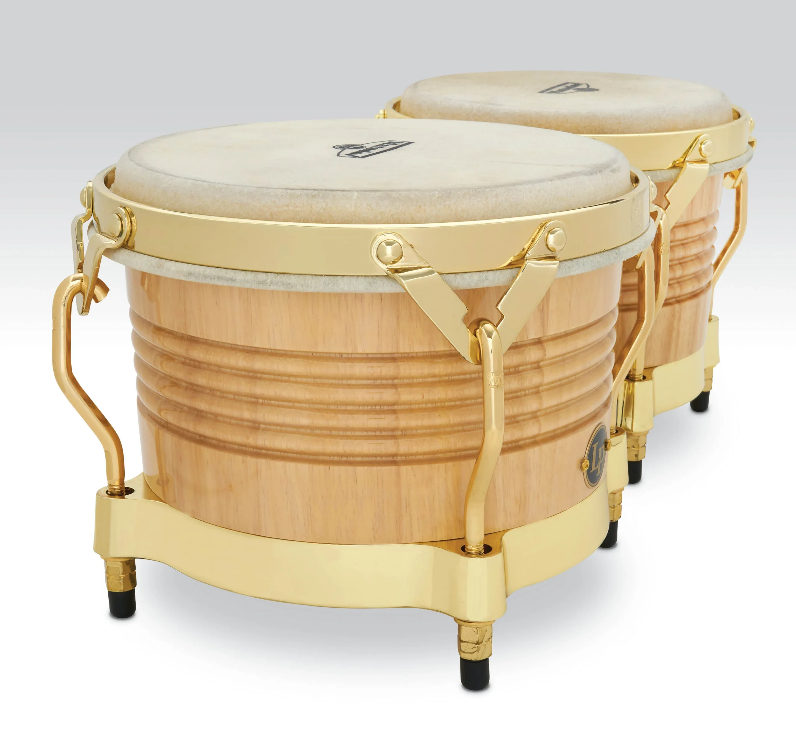 LP Matador Series Wood Bongos, Natural with Gold Hardware (M201-AW) - product image