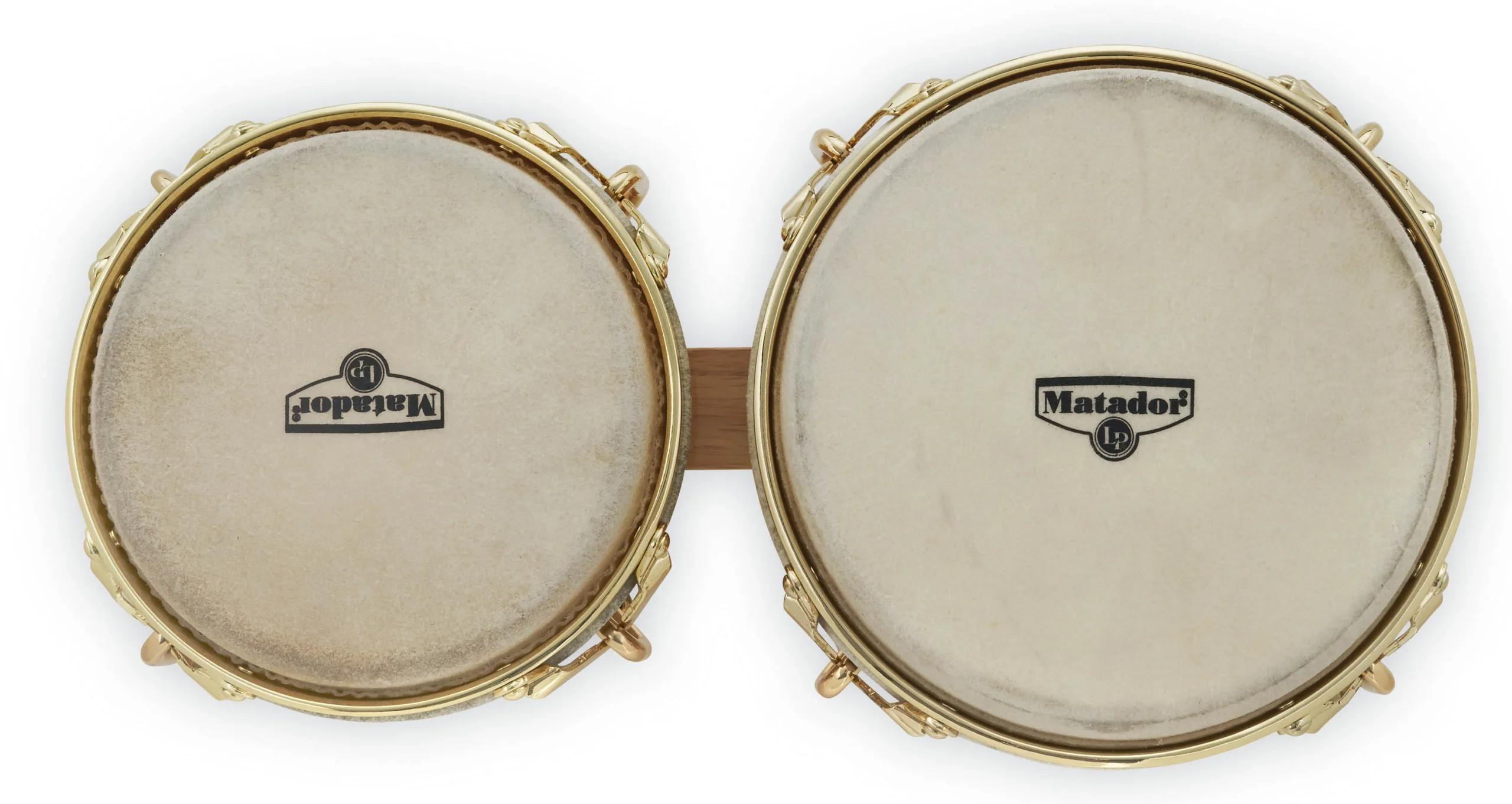 LP Matador Series Wood Bongos, Natural with Gold Hardware (M201-AW) - product image