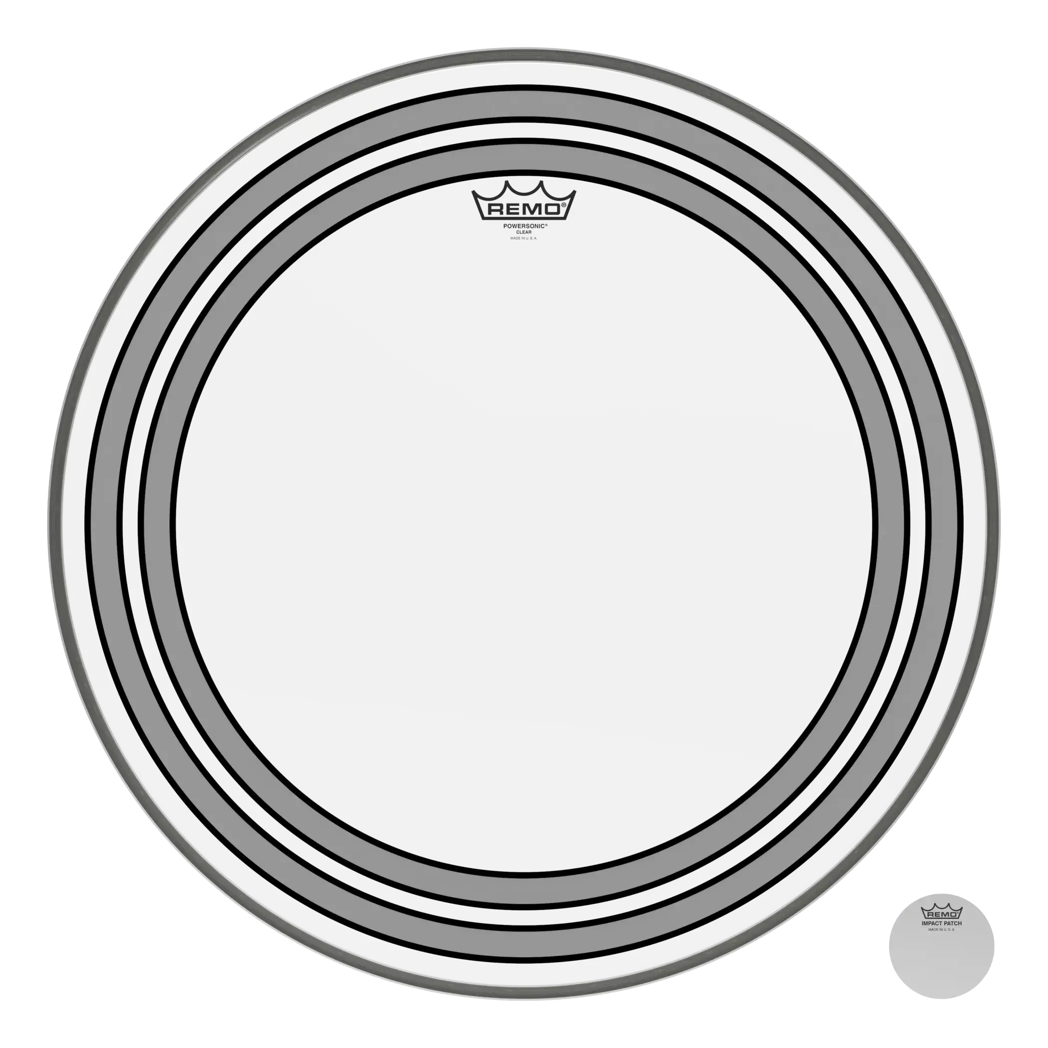 Remo Powersonic Clear 20" Bass Drum Head - product image