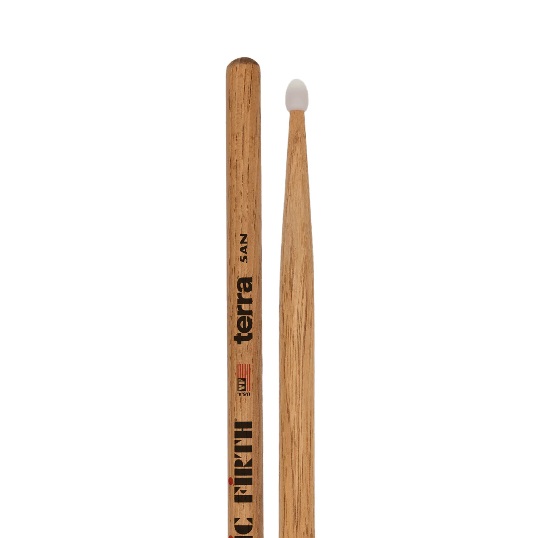 Vic Firth 5A Nylon Tip American Classic Terra Drum Sticks Value Pack Of 4 - product image