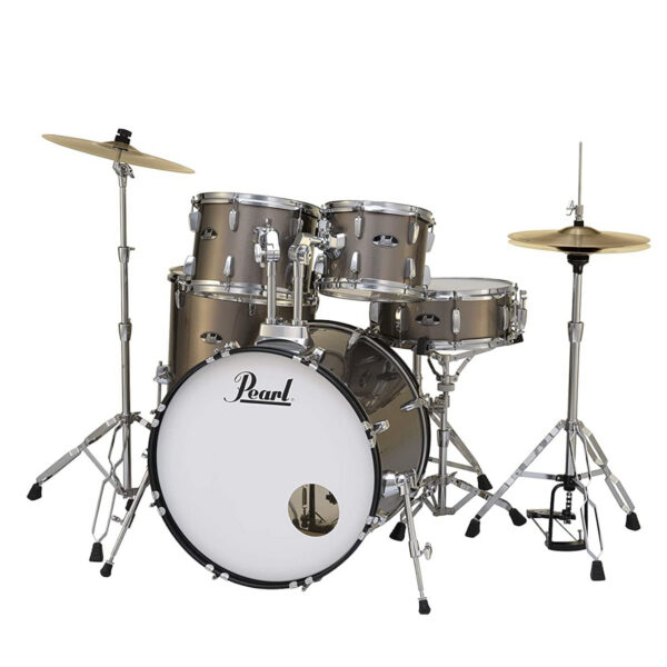 Pearl Roadshow Bronze Metallic 5 Pcs Drum Set W/Stands & Cymbals - product image