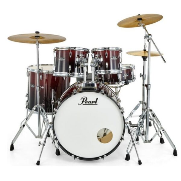 Pearl Roadshow Garnet Fade 5 Pcs Drum Set W/Stands & Cymbals - product image
