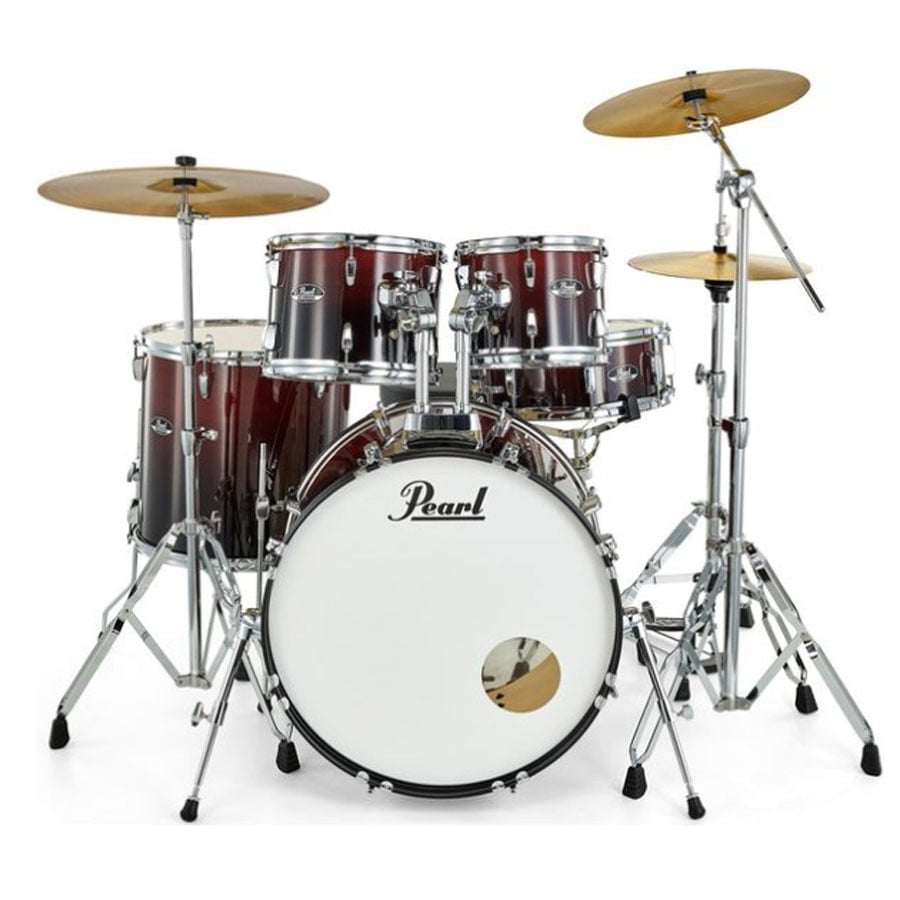 Pearl Roadshow Garnet Fade 5 Pcs Drum Set W/Stands & Cymbals - product image
