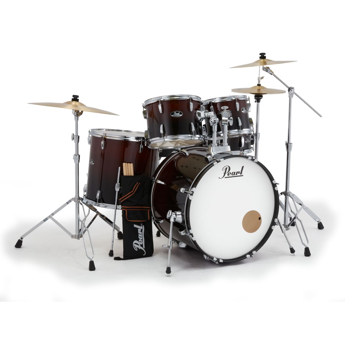 Pearl Roadshow Garnet Fade 5 Pcs Drum Set W/Stands & Cymbals - product image
