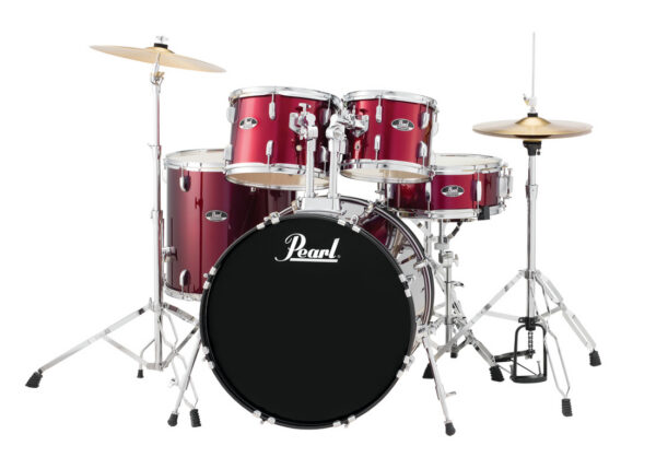 Pearl Roadshow Wine Red 5 Pcs Drum Set W/Stands & Cymbals - product image
