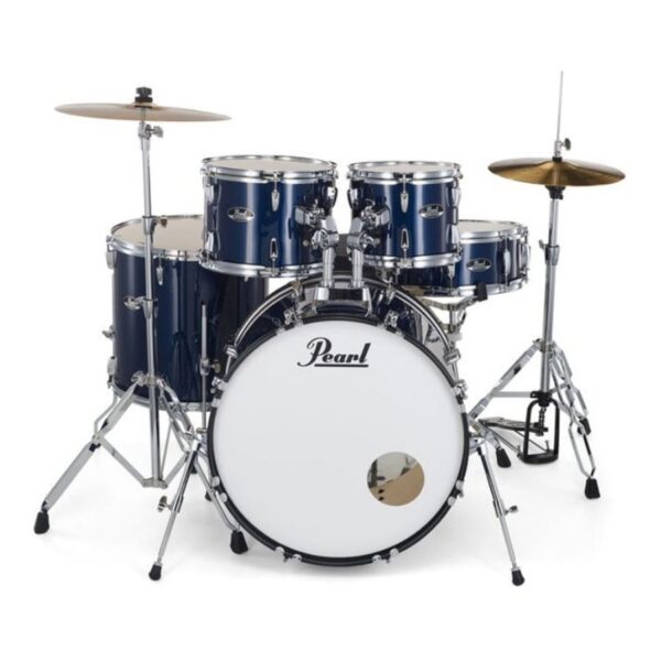Pearl Roadshow Royal Blue Metallic 5 Pcs Drum Set W/Stands & Cymbals - product image
