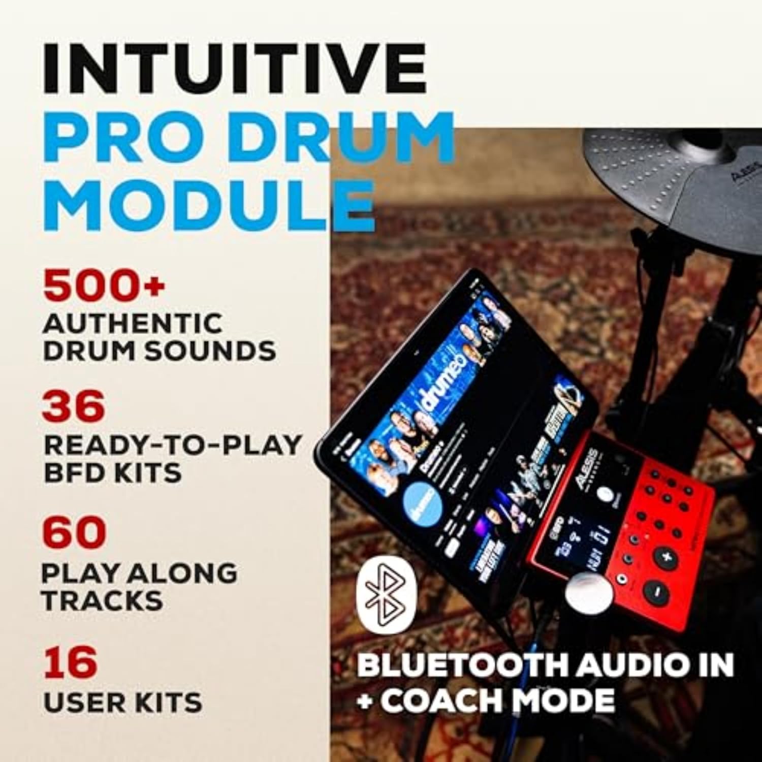 Alesis Nitro Pro 8-Piece Electronic Drum Kit with Mesh Heads - product image