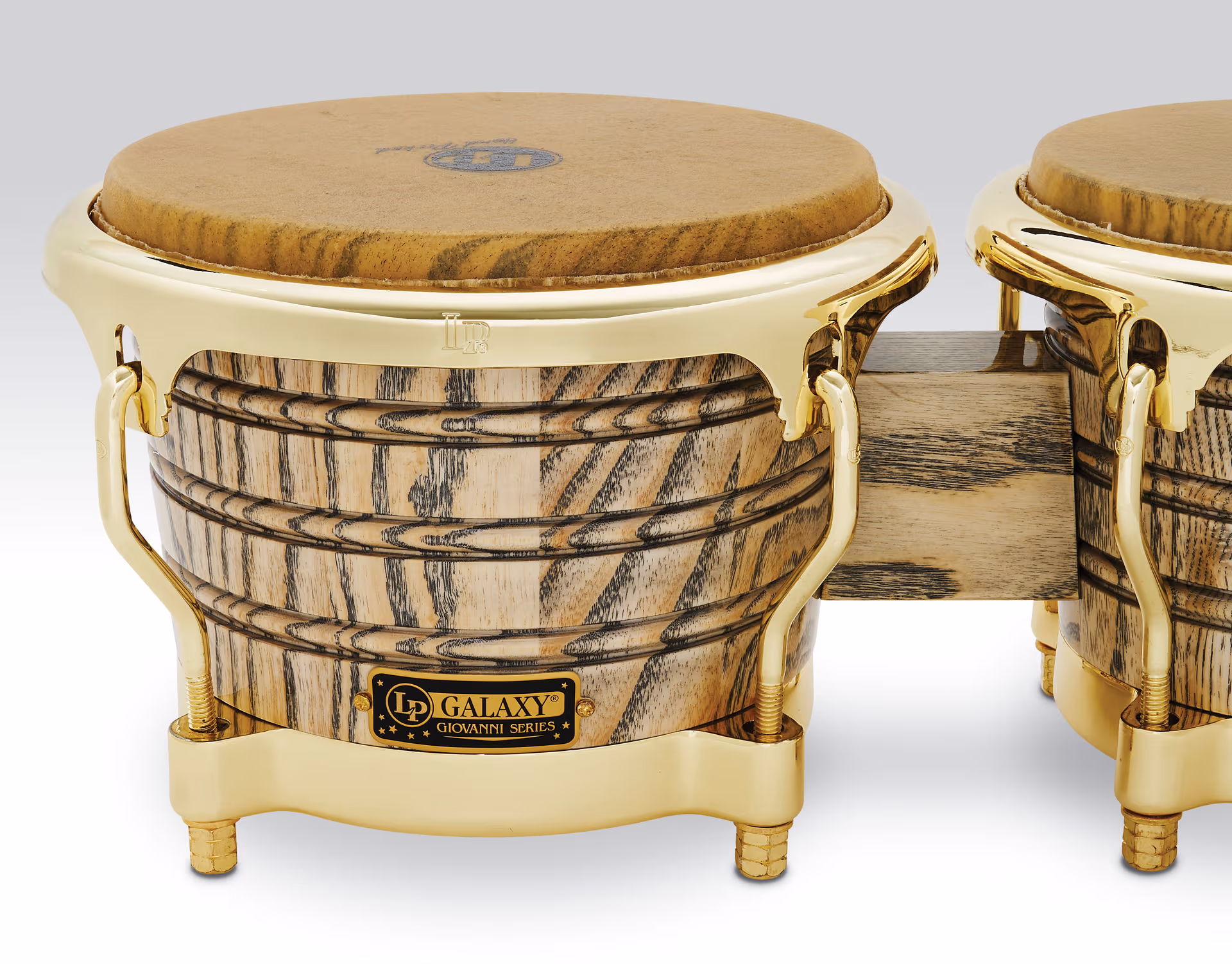LP Galaxy Giovanni Series Ash Wood Bongo W/Gold Hardware 7.25" & 8.625" - product image