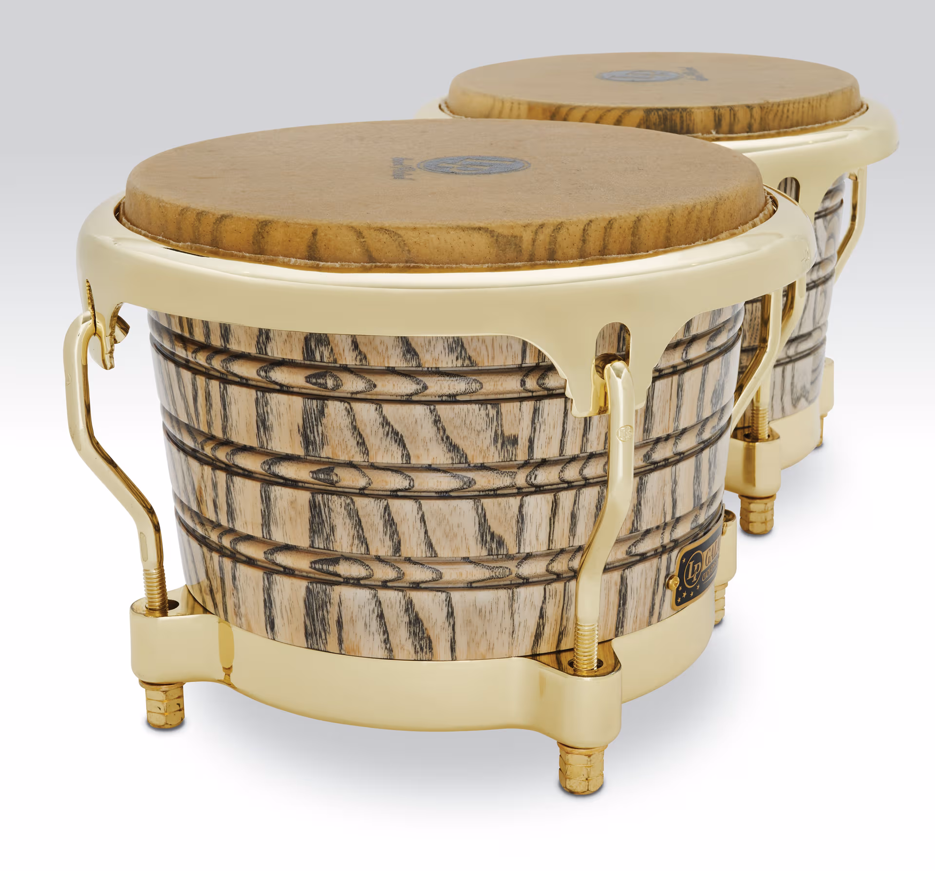 LP Galaxy Giovanni Series Ash Wood Bongo W/Gold Hardware 7.25" & 8.625" - product image