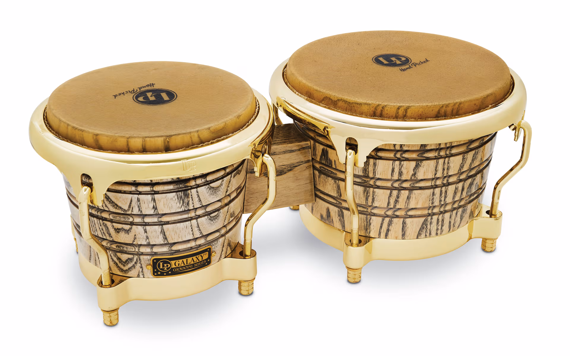 LP Galaxy Giovanni Series Ash Wood Bongo W/Gold Hardware 7.25" & 8.625" - product image