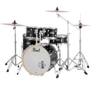 Pearl Export EXX725SP/C 5-Piece Drum Kit with HWP-535 Hardware Pack - Jet Black (31)
