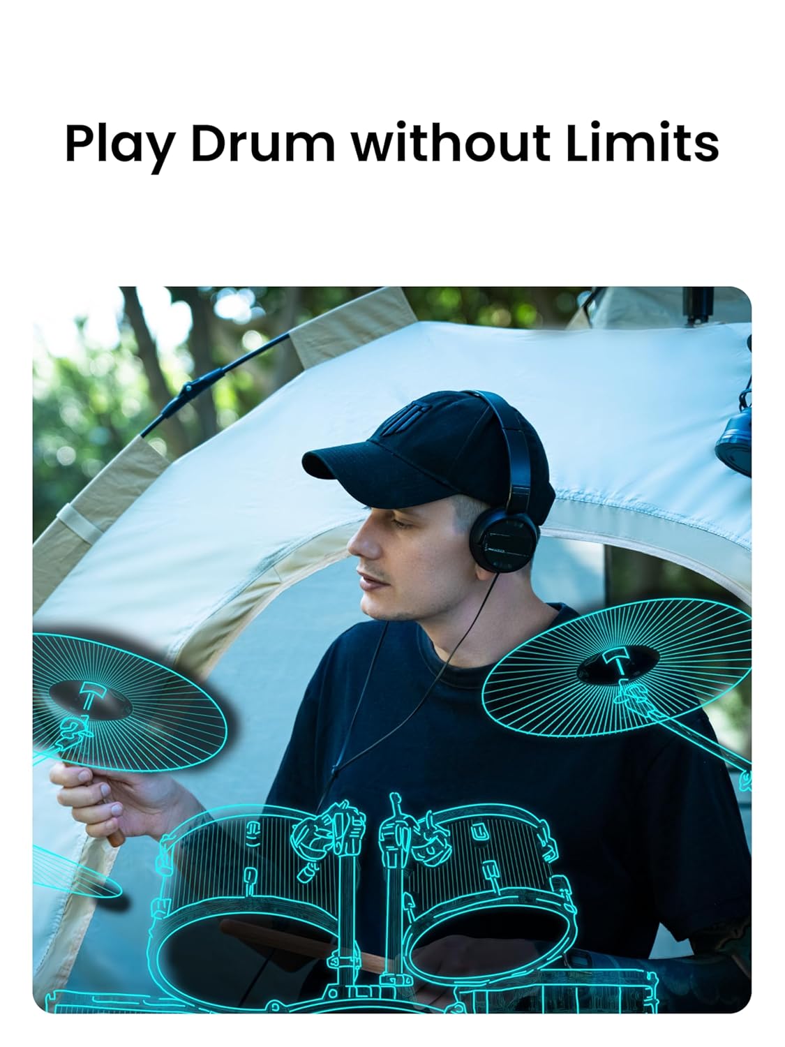 Aeroband Pocket Drum 2 Max - Electronic Air Drumming Set - product image