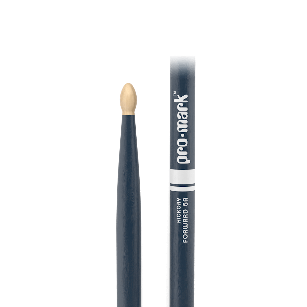 Promark 5A Blue Wood Tip Classic Forward Drum Sticks - product image