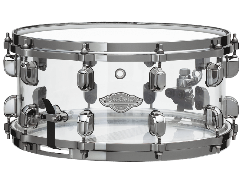 Tama Starclassic Mirage 50th Anniversary 6-piece Seamless Acrylic Shell Pack with 14" Snare Drum - Crystal Ice (MBA52RZBNS + MBAS65BN) - product image
