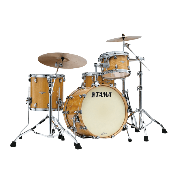 Tama Starclassic Maple 6-Piece Shell Pack with Black Nickel Hardware - Gloss Natural Movingui - product image