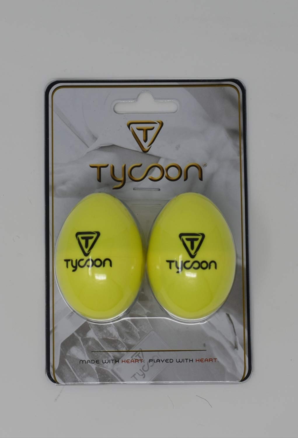 Tycoon TE-Y Plastic Egg Shakers Yellow - product image