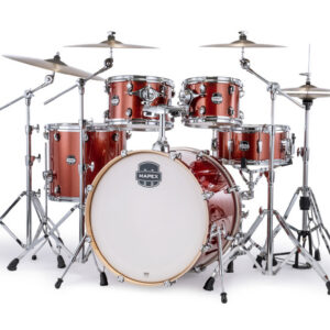 Mapex Mars Birch Hybrid 5‑Piece Shell Pack – Orange Sparkle (MA529SFOR)