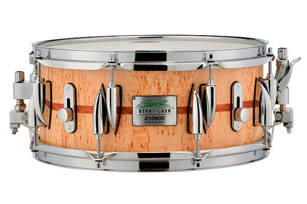 Sonor Benny Greb Signature Snare Drum – 13x5.75" Beech Shell, Scandinavian Birch with Bubinga Inlay - product image