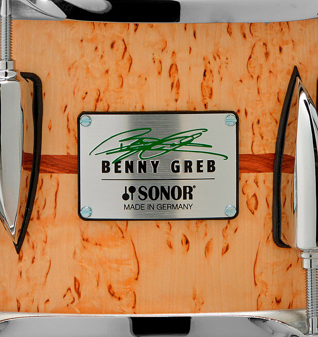 Sonor Benny Greb Signature Snare Drum – 13x5.75" Beech Shell, Scandinavian Birch with Bubinga Inlay - product image