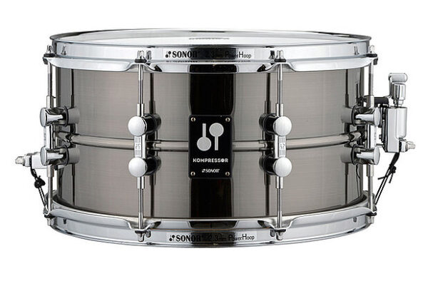 Sonor Kompressor Series 13x7" Brass Snare Drum – Black Nickel Plated - product image