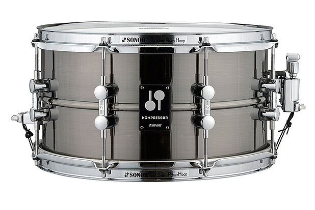 Sonor Kompressor Series 13x7" Brass Snare Drum – Black Nickel Plated - product image