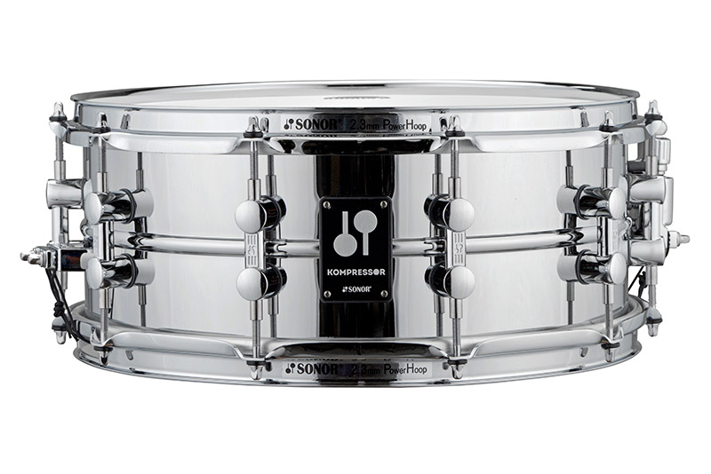 Sonor Kompressor Series 14x5.75" Steel Snare Drum – Chrome Plated - product image