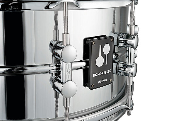 Sonor Kompressor Series 14x5.75" Steel Snare Drum – Chrome Plated - product image