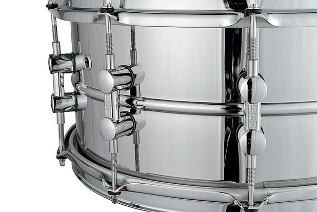 Sonor Kompressor Series 14x5.75" Steel Snare Drum – Chrome Plated - product image