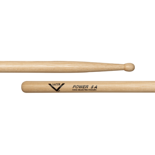 Vater Power 5A Hickory Drumsticks - Wood Tip - product image