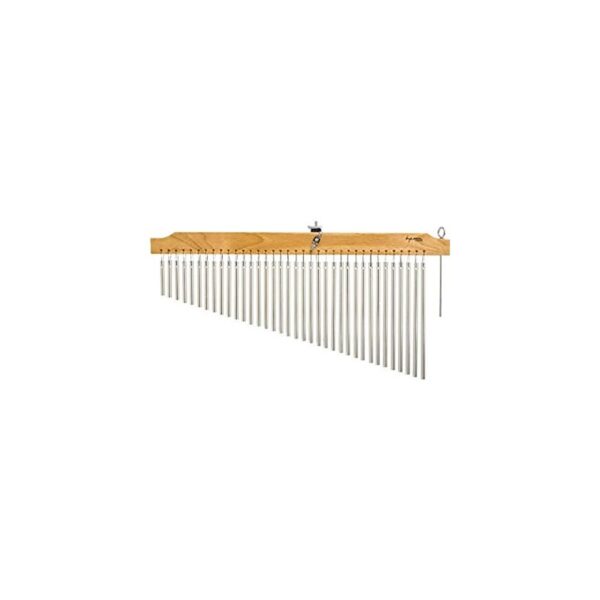 Tycoon Percussion 36-Bar Chrome Chimes Natural Finish - product image