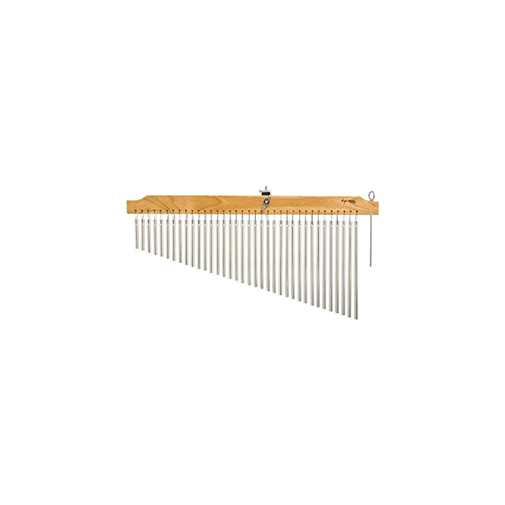 Tycoon Percussion 36-Bar Chrome Chimes Natural Finish - product image