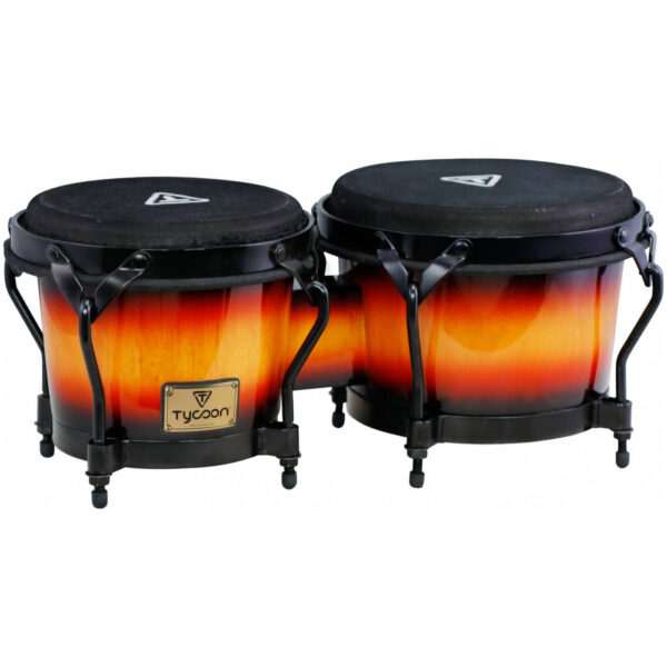 Tycoon Percussion Supremo Series Bongos (Sunburst / Black Hardware) - product image