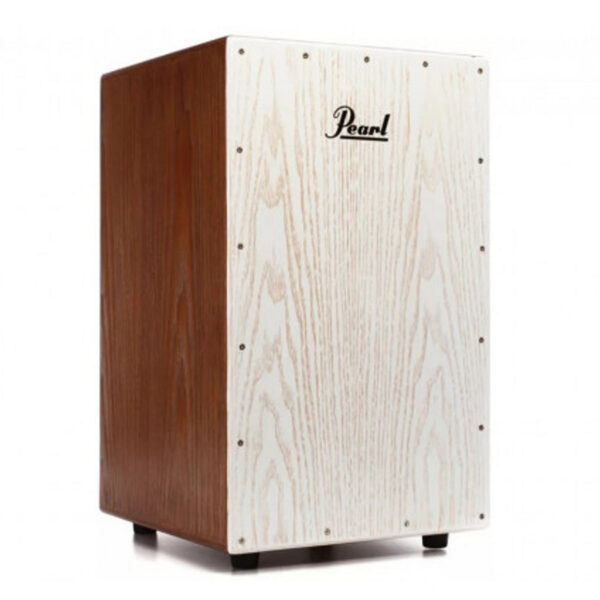 Pearl Ash Cajon - White with Figured Ash Frontplate - product image