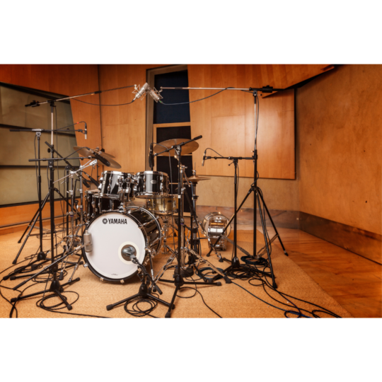 Yamaha Recording Custom drum kit in a professional live room