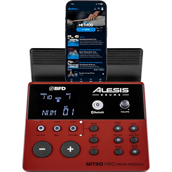 Alesis Nitro Pro XL 10-Piece Electronic Drum Kit With Dual Zone Quiet Mesh Heads - product image