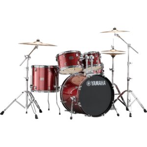 Yamaha Rydeen RDP2F5 5-Piece Drum Kit with HWRD - Burgundy Glitter