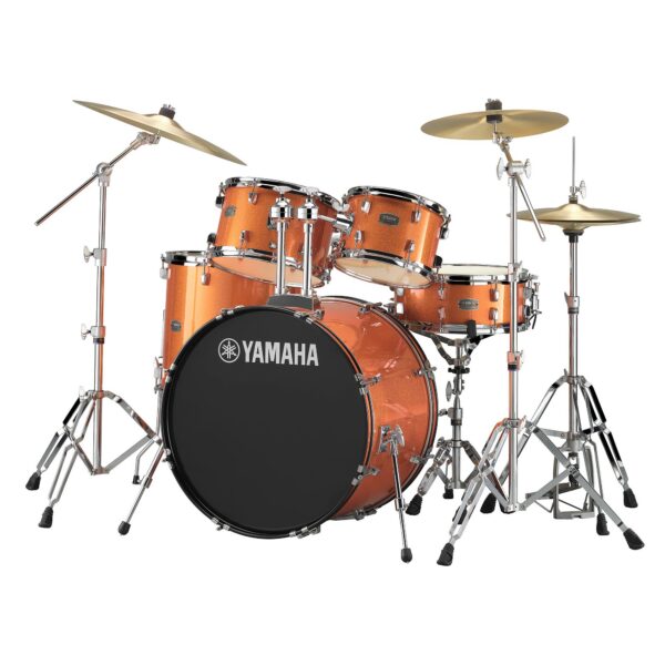Yamaha Rydeen RDP2F5 5-Piece Drum Kit with HWRD - Orange Glitter - product image