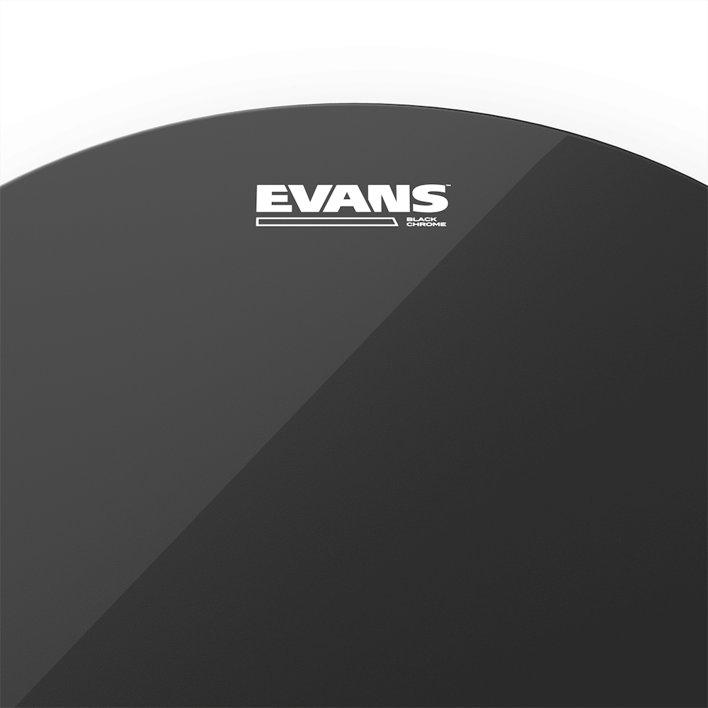 Evans TT12CHR Black Chrome 12" Tom Batter Drumhead - product image