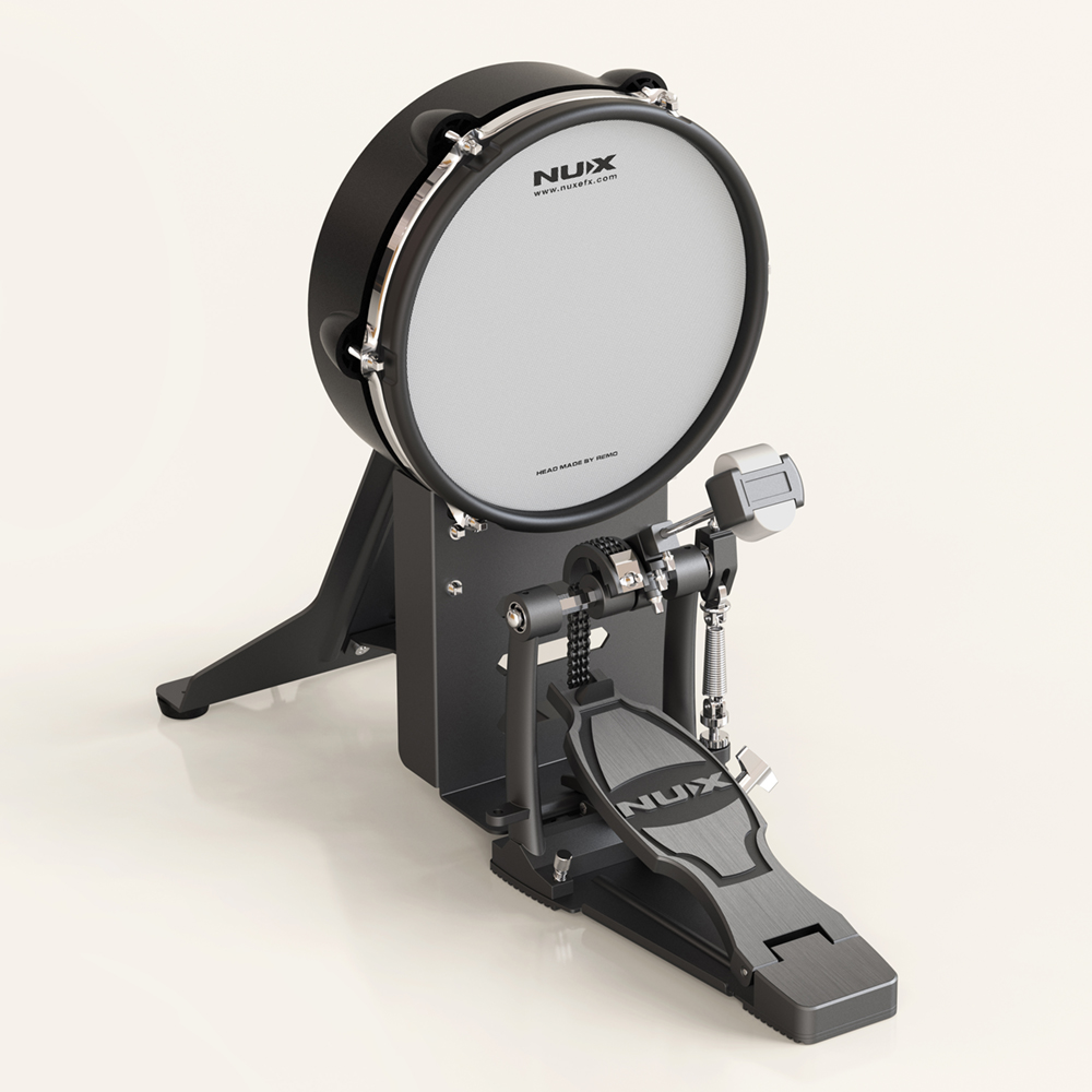 NUX DM-8 10-inch mesh kick tower with double-chain pedal