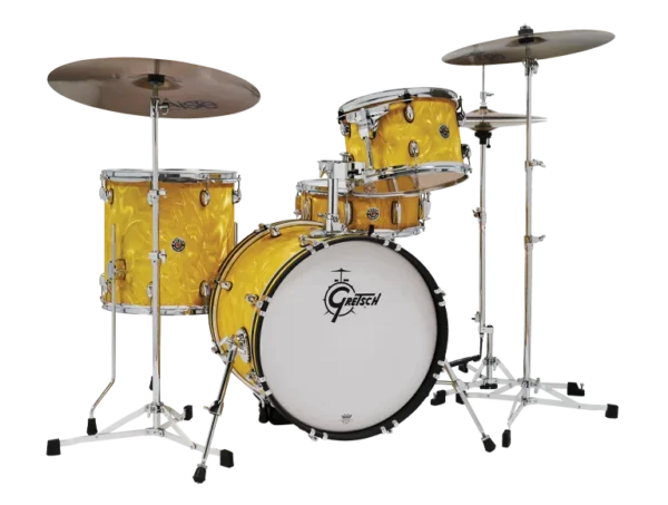 Gretsch Catalina Club 4-Piece Shell Pack – Yellow Satin Flame - product image