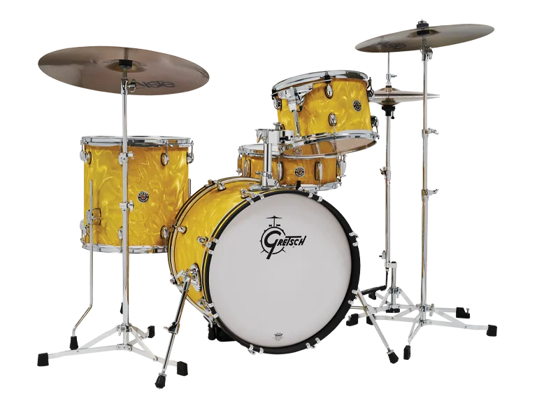 Gretsch Catalina Club 4-piece shell pack in Yellow Satin Flame