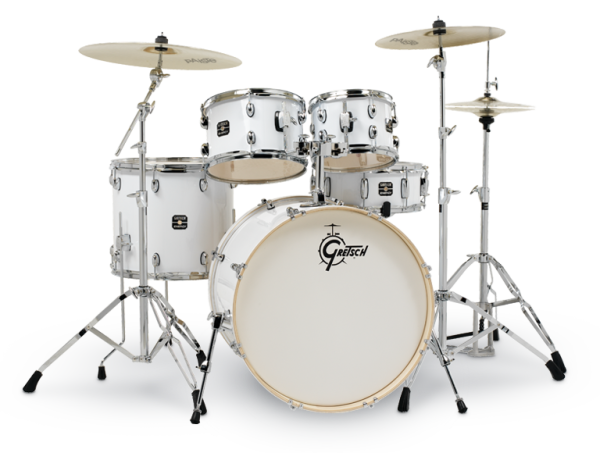 Gretsch Energy 5-Piece Drum Kit with Hardware – White - product image