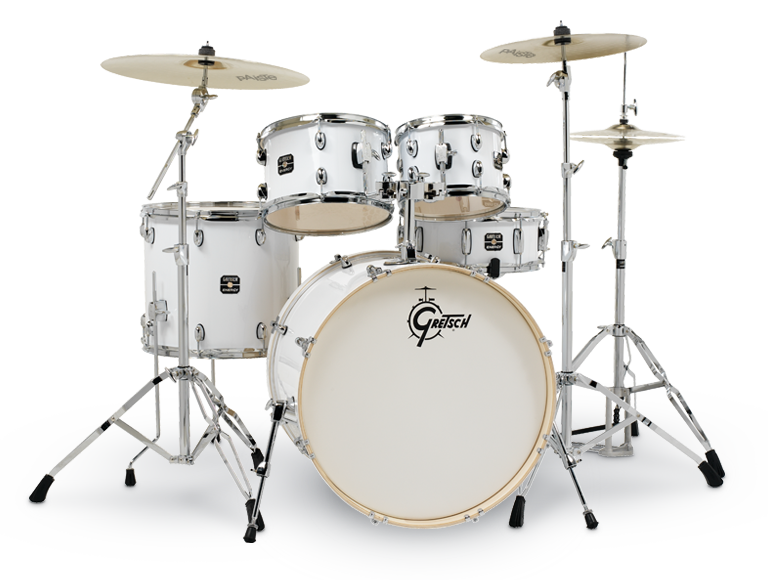 Gretsch Energy 5-Piece Drum Kit with Hardware – White - product image