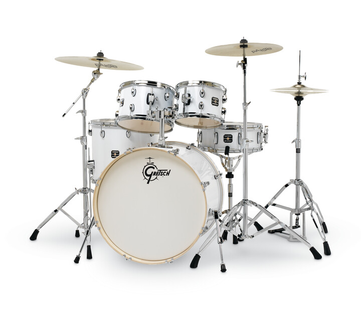 Gretsch Energy 5-Piece Drum Kit with Hardware – White - product image