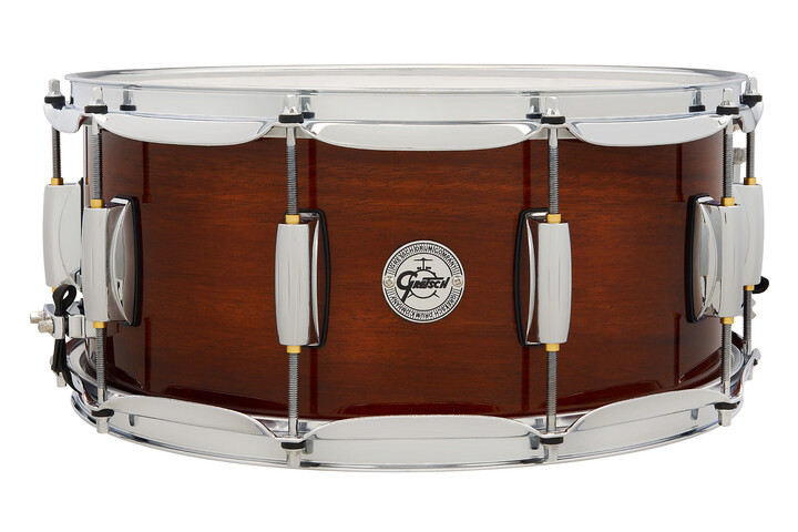Gretsch Full Range 14x6.5" Mahogany/Maple Snare Drum – Gloss Natural - product image